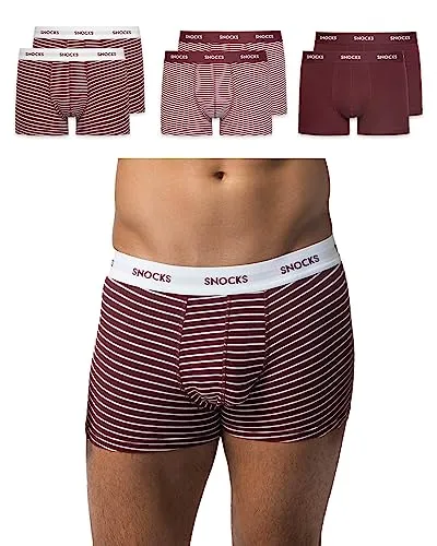 Snocks Boxershorts Herren aus Bio-Baumwolle (6er Pack) von Snocks