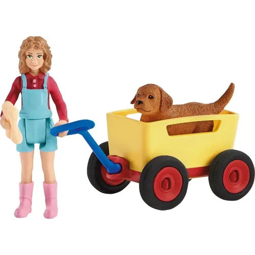 schleich® Farm World 42543 Bollerwagen-Ausflug