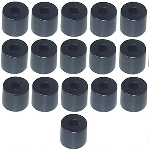 Adam Hall Hardware 4913 M16 AH - 16er Set Gummifuß 38 x 33 mm schwarz im Beutel