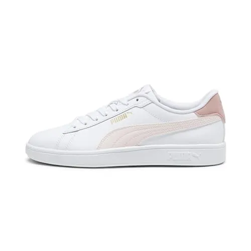 Puma Smash Sportschuhe 3.0 L Weiß EU 38 1/2 - Sneaker aus weichem Leder mit SOFTFOAM+ Einlegesohle für optimalen Komfort und Dämpfung. Ideal für sportliche Aktivitäten und den Alltag.