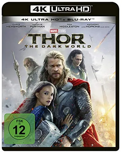 Thor - The Dark Kingdom (4K UHD) - Actionreicher Marvel-Film, in 4K UHD für ein atemberaubendes Seherlebnis. Begleite Thor auf seiner gefährlichen Reise, um das Universum vor dem dunklen Feind Malekith zu retten.