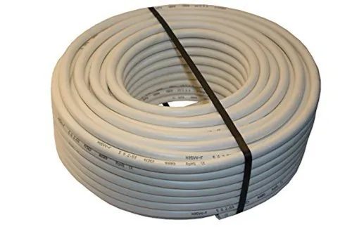 PVC Schlauchleitung Herdkabel H05VV-F 5G2,5 20m Weiß - Hochwertiges Verlängerungskabel, spritzwassergeschützt und ideal für den Einsatz in der Küche. Länge: 20 m, Farbe: Weiß, für zuverlässige Stromversorgung.