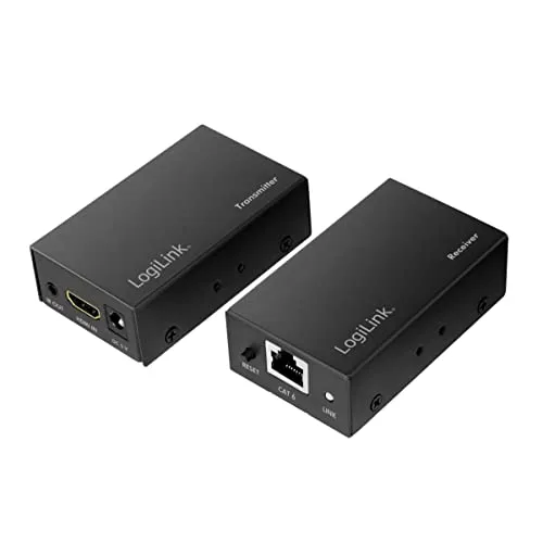 HDMI Extender über LAN 60m - Full HD 1080p HDMI Verlängerung - HiFi-Kabel mit RJ45 Anschluss, unterstützt Full HD 1080p bis 60m, ideal für hochqualitative Videoübertragungen ohne Signalverlust.