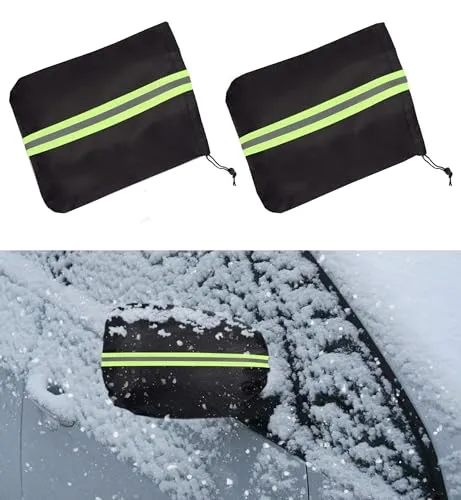 Auto Außenspiegel Frostabdeckung, Seitenansicht Spiegel Abdeckung, Frostschutz für Auto Rückspiege Abdeckung, 40x30cm Autospiegel Schutzhülle Schneeabdeckung, Seitenspiegelabdeckung, 1 Paar