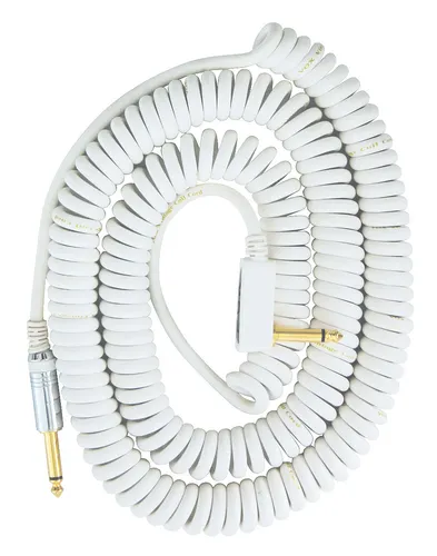 VOX VCC90 WH Instrumenten-Spiralkabel Kl-WKl 9m