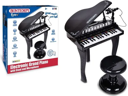 Gadget - Bontempi 10 3030: Piano Elettronico 32 Tasti Con Microfono E Sgabello B