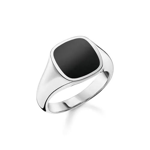 THOMAS SABO Ring klassisch schwarz 925 Sterlingsilber