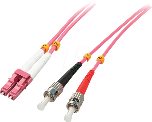 LINDY 46352 - Kabel LWL LC/ST OM4 50/125µm 3 m