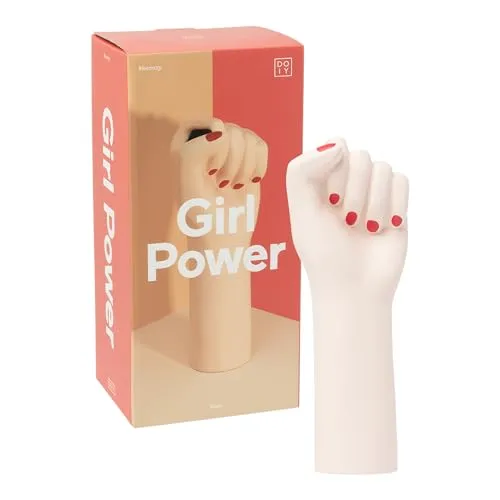 DOIY Moderne Dekorative Vase - Kämpferische Faust aus Keramik - Vasen: Stilvolle Blumenvase in Form einer kämpferischen Faust, bringt frische und Originalität in jeden Raum. Hergestellt aus langlebiger Keramik für zeitlose Eleganz.