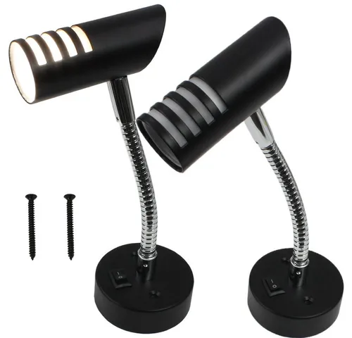 Volt LED Schwanenhals Leselampe 12V für Wohnwagen und Boot - Elegante 12 Volt Leselampe mit verchromtem Schwanenhals und Kippschalter. Ideal für Wohnmobile, bietet sie flexible Beleuchtung und hohe Lichtstärke von 150 Lumen bei nur 1,4 Watt Stromverbrauch.