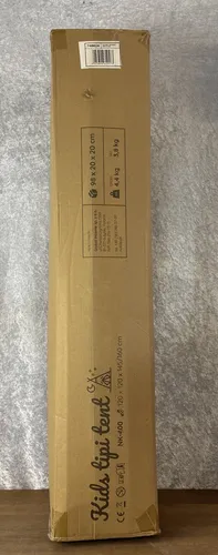 Tipi Zelt Spielzelt Baumwolle Kinderzelt mit Kissen Matte Lichterkette Nukido - Zelt für Kinder, aus hochwertiger Baumwolle, inklusive Kissen und Lichterkette für gemütliche Spielstunden und kreative Abenteuer.