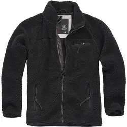 Brandit Teddyfleece Jacket XXL - Schwarz - Funktionsjacken mit hochflorigem, warmem Teddy-Fleece, ideal für kalte Tage und Outdoor-Aktivitäten. Komfortables Innenfutter und praktische Taschen bieten zusätzlichen Nutzen.