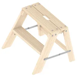 Layher 1055 klappbarer Holzstufentritt 2 Stufen von Layher