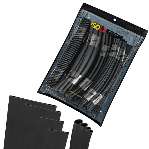 Schrumpfschlauch Set mit Kleber Grosskaliber 3:1 3mm bis 40mm - 15m als 20cm Stk