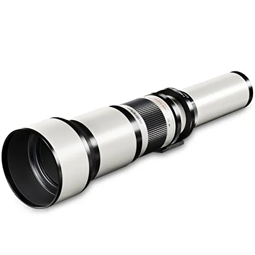 Walimex pro 650-1300mm 1:8-16 CSC Teleobjektiv für DSLR MFT - Manueller Fokus, Zoom-Teleobjektiv für Vollformat & APS-C Sensor, Ganzmetallfassung, inkl. Aufbewahrungstasche & Objektivdeckeln
