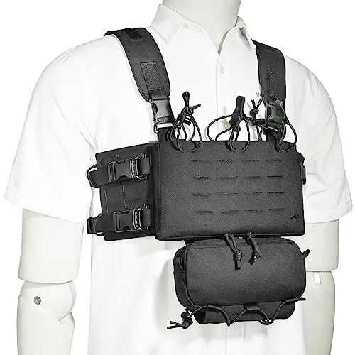 Tasmanian Tiger TT Small Combi Rig schwarz - Modulares Gurtzeug für Waffensport, individuell anpassbar mit abnehmbaren Taschen und Molle-Seitenflügeln für optimalen Tragekomfort und Flexibilität.