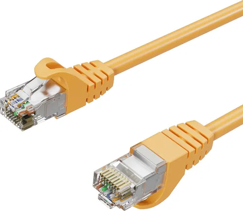 RJ45 Patchkabel m. CAT 7 Rohkabel PIMF or. 0,25m