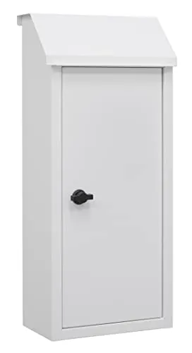 Zustellungs- Briefkasten mit Drehknauf in weiß von Arregui