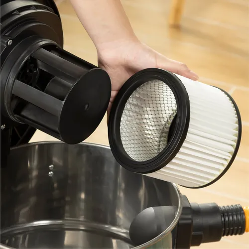 Navaris HEPA Filter für 20L Aschesauger - Hochleistungsfilter für optimale Staubfilterung - Staubkollektoren-Filter: Hochleistungs HEPA Filter, allergikerfreundlich und filtert bis zu 99,9% aller Staubpartikel für saubere Luft.