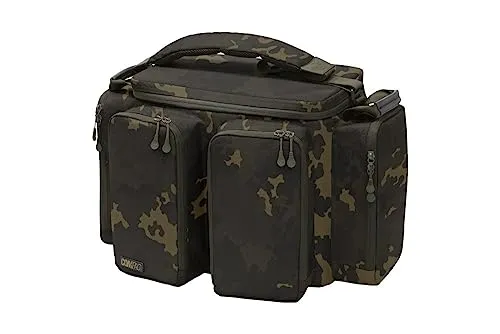 Korda Compac Large Carryall Dark Kamo - Robuste Angeltasche für Karpfenangler - Angeltasche für Karpfenangeln mit 30 Litern Volumen, wasserabweisendem Gewebe und vielseitig nutzbarem Deckel als Biwak-Tisch. Ideal für effizientes Equipment-Management.