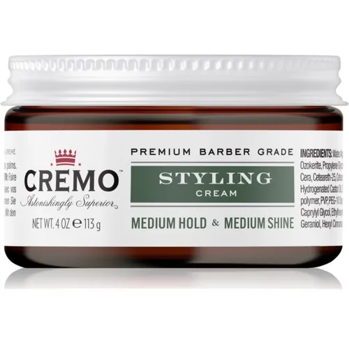 Cremo Hair Styling Cream Medium Styling Feuchtigkeit spendende Stylingcreme für das Haar 113 g