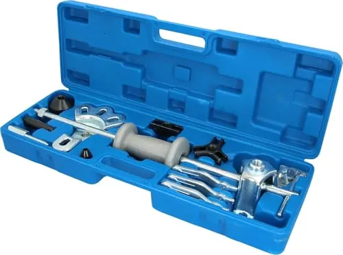 Brilliant Tools Radnaben-Abzieher mit Gleithammer, 16-teilig - BT671350 - Antriebswellen-Verschraubungen, robustes geschmiedetes Werkzeugset für effektives Abziehen von Radnaben.