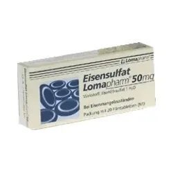 Eisensulfat Lomapharm 50 mg Filmtabletten 20 St