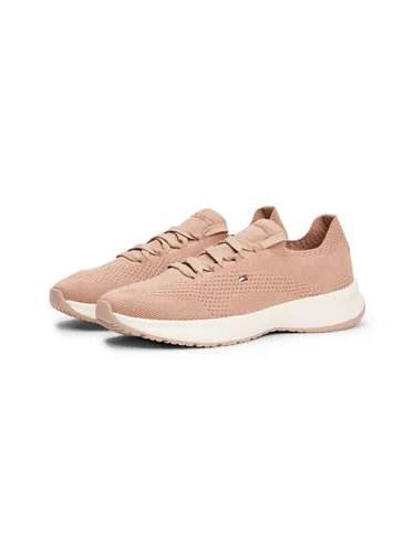 Tommy Hilfiger TH KNIT RUNNER Slip-On Sneaker - Sportlicher Freizeitschuh mit elastischem Strick-Obermaterial und gestickter Logoflag für optimalen Komfort und stylischen Look.