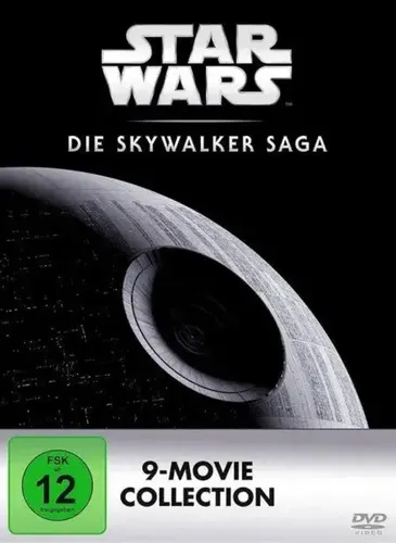 Star Wars 1-9 - Die Skywalker Saga [9 DVDs] - Epische Filmreihe über den Kampf zwischen Gut und Böse, ideal für Sci-Fi-Fans und Familienunterhaltung, freigegeben ab 12 Jahren.