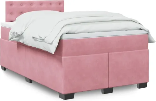 Maison Exclusive Boxspringbett Rosa 120x200 cm mit Matratze