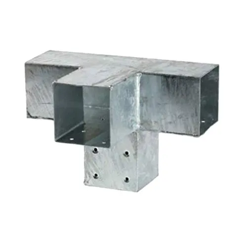 Gartenpirat Holzverbinder T-Form für 4X Balken 90x90 Pfostenecke Pfostenverbinder
