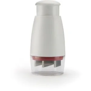 Zyliss Gemüseschneider E910012 Zick Zick Classic - Knoblauchpressen mit hochwertiger Edelstahlklinge für müheloses Zerkleinern von Gemüse, Nüssen und mehr. Inklusive praktischen Behälter zur frischen Aufbewahrung.