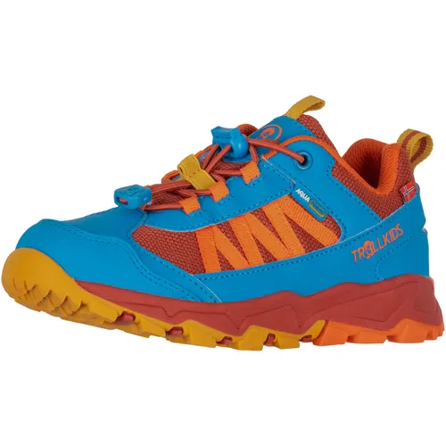 TROLLKIDS Kids Tronfjell Hiker Low Wanderschuh - Robuster und sportlicher Trekkingschuh für Kids mit wasserdichter Membran und Schnellschnürung. Ideal für Abenteuer in der Natur und im Alltag, bietet er optimalen Halt und Schutz für die kleinen Füße.