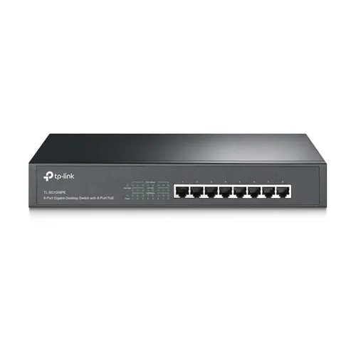 TP-LINK TL-SG1008PE 8-Port Gigabit Desktop/Rackmount Switch with 8-Port PoE+