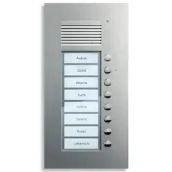 TCS Tür Control PUK08/1-EN | Audio Türsprechanlage für 8-Familienhaus