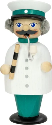 Räuchermann Volkspolizist mit Verkehrsstab 6x14x7 cm Verkehrswacht Dienstmann