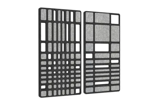 platino24 Schallschutzpaneel „MANHATTAN“ 2er-Set - Wandpaneele für effektive Akustikoptimierung, langlebig und in edlen Farben, ideal für kreative Raumgestaltungen.