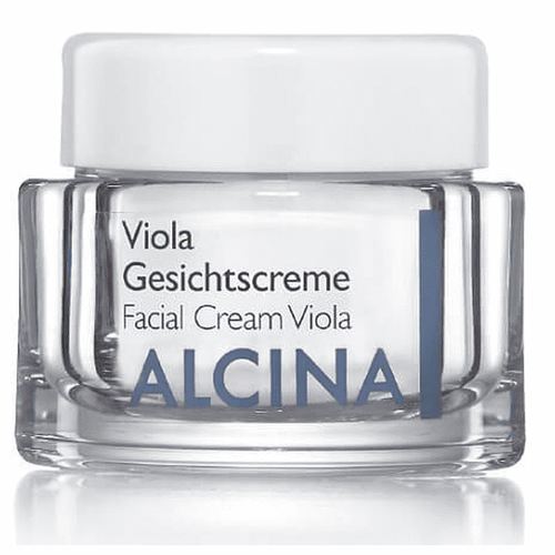 ALCINA Viola Creme 50ml - Feuchtigkeit & Straffung - Tagespflege für alle Haartypen, beruhigt gereizte Haut und spendet intensive Feuchtigkeit. Ideal für Dekolleté, Gesicht und Hals.