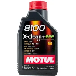 Motul 8100 X-Clean + EFE 0W-30 1 Liter 15386844 in weiß von Motul