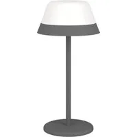 EGLO LED Tischlampe Meggiano - Dimmbar & Kabellos für Outdoor - Tischlampen für den Außenbereich, ideal zum Camping oder im Garten; abnehmbarer Lampenschirm mit IP54 Schutz, warmweißes und RGB Licht für eine einladende Atmosphäre.