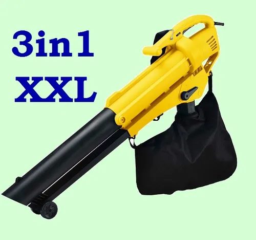 Hatysa 3 in 1 COMFORT XXL Laubsauger - Laubsauger, Laubbläser und Häcksler in einem, leistungsstark mit 3000W für effizientes Laubmanagement im Garten.