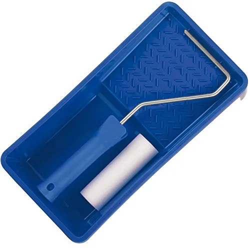 Unbekannt mako Lackierroller Set mako®poren superfein 10cm Farbroller + 15x30cm Farbwanne