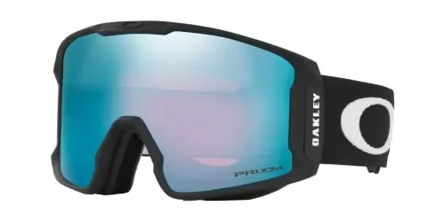 Oakley Herren Lineminer 707004 0 Sportbrille - Matte Black mit Prizm Sapphire Iridium - Skibrillen mit herausragendem Sichtfeld und Schutz, ideal für Skifahrer und Snowboarder, inklusive Schutzhülle