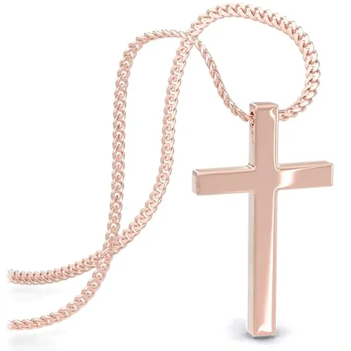 SERASAR Rosegold Kreuz Kette für Damen von SERASAR