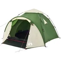 vidaXL Kuppel-Campingzelt für 3 Personen - Grün mit Quick-Release-System - Campingzelt für 3 Personen, wasserdicht und winddicht. Dank des Quick-Release-Systems mühelos aufzubauen und ideal für Outdoor-Abenteuer.