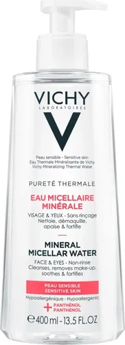 Vichy Puretè Thermale 3in1 Micellar Water 400ml - Gesichtsreiniger & -wasser, reinigt sanft und entfernt Make-up ohne Rückstände, ideal für empfindliche Haut.