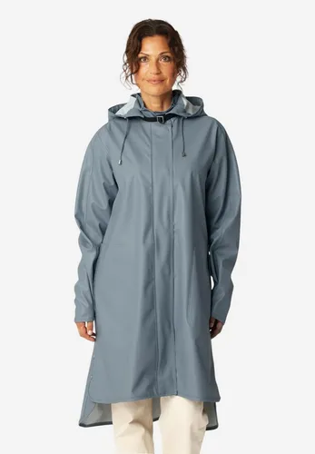 Ilse Jacobsen Regenmantel RAIN71 in Grau, Größe 38 - Leichter, flexibler Regenmantel für stilvolle Auftritte bei jedem Wetter. Atmungsaktiv und wasserdicht, ideal für den täglichen Gebrauch. Mit praktischer Kapuze und verstellbarem Tunnelzug.