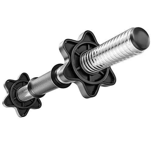 Hop-Sport Kurzhantelstange, Professionelle, Dumbbells mit 2 Sternverschlüsse und Rutschfest Griff, Fitnessgeräte für Krafttraining Zuhause, Hohlstahl 52 cm, Ø 30 mm, 50 kg Max. Belastbarkeit