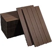 Produktbild CCLIFE WPC Terrassendielen Braun 60 x 30 x 2 cm, 17 Stück für 3,06 m²