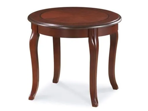 Stylischer Couchtisch Royal 60x60cm Nussbaum dunkel in braun von Feldmann-Wohnen